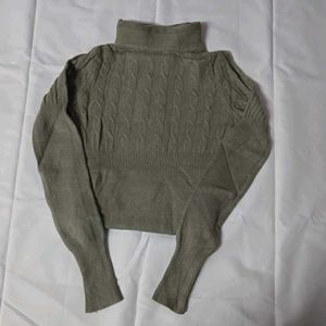 Turtle Neck Woolen Top