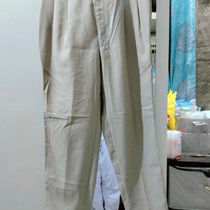 Beige Formal Pants/Trousers