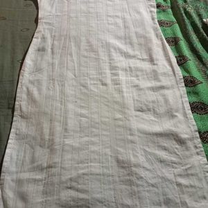 White Golden Kurta Pant Set