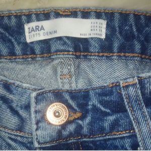 Zara Blue Lightly Distressed Jeans