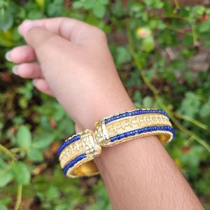 Blue And Gold Colour Bracelet