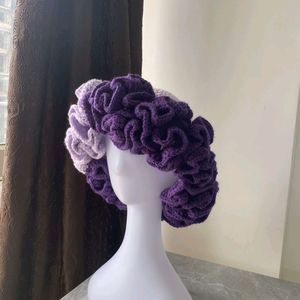 Crochet Ruffle Hat And Shrug