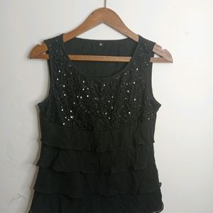 Black Casual Top (Girl' s)