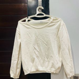 white all time favourite sweater