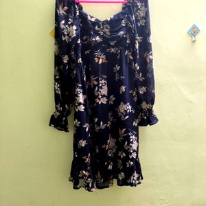 Dark Blue Dress, Pretty, Summer Look