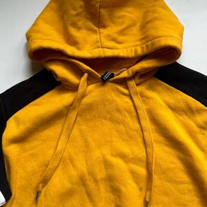 H&M Yellow Crop Sweatshirt