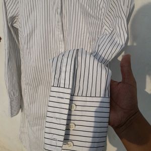 VERO MODA Striped Casual White Shirt