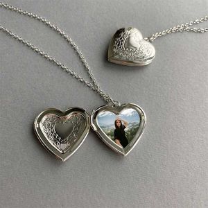 Open Heart Pendant With Chain