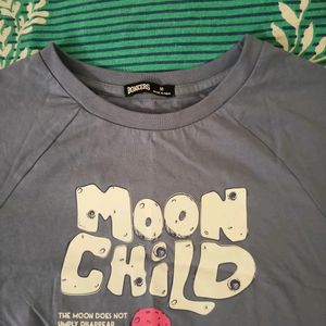 Bonkers Corner Moon Child Crop Tshirt