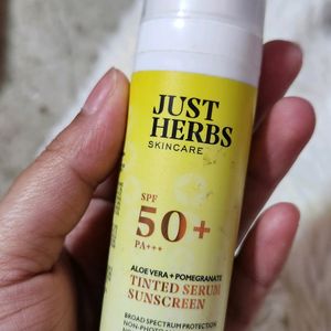 Just Herbs Spf 50 Pa+++ Tinted Serum Sunscreen