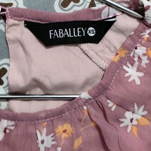 Faballey Floral Fit&Flair Mini Dress