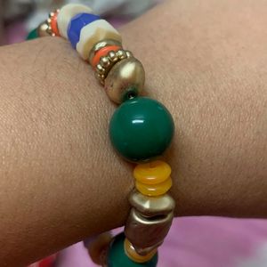 Multi Colored Beads Bracelet