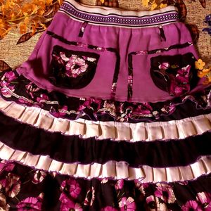 Violet Above Knee Skirt