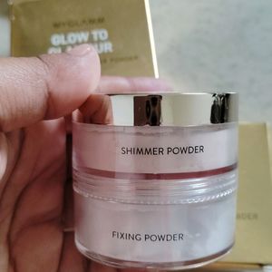 Myglamm Glow2Glamor 2 In 1 Fixing + Shimmer Powder