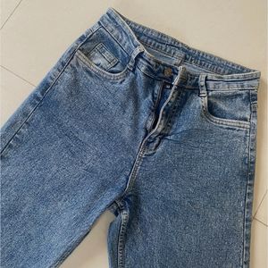 Wide Leg Stretchable Jeans