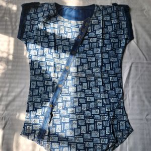 y2k denim top