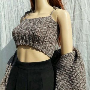 Crochet Cardigan Set