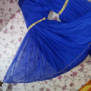 Beautiful Royal Blue  Ghair Garara Suit💙