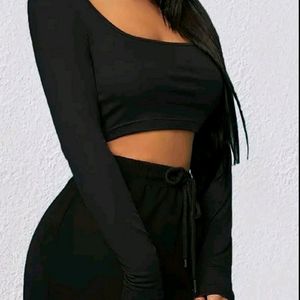 Black Crop Top