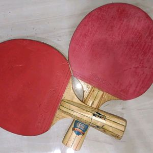 Pair Of 2 Branded Table Tennis Racquets