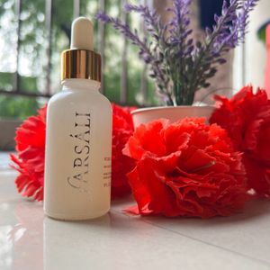 Farsali Rose Gold Serum Open Bottle