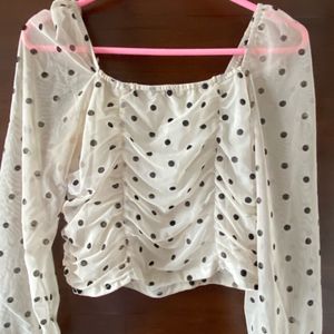 Urbanic Polka Dot Top Women