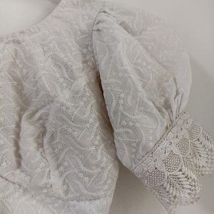 Hakoba White Saree Blouse