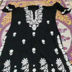 Black Embroided kurta