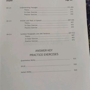 CAT Preparation Books - Module 1