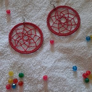 Crochet Dream Catcher Earrings