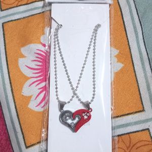 Couples Necklace With Megnet Heart ❤️