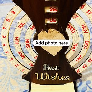 Calender Wheel with stand and Photo space