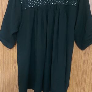 Black anarkali type top