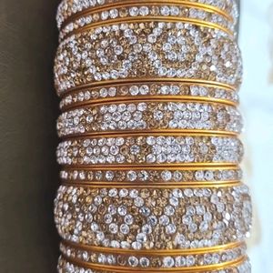 Golden Stone Bangles