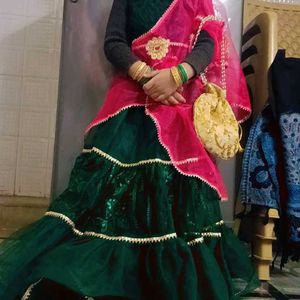 Lehnga Kurti With Dupata