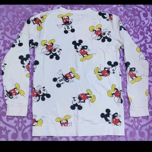 Mickey Mouse Print Sweatshirt..