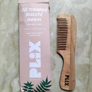 Oil Treated Kacchi Neem Wooden Hair Comb