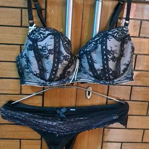 Combo Of Four Imported Fabric Bra N Panty