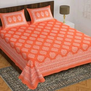 Orange Colour Bedsheet