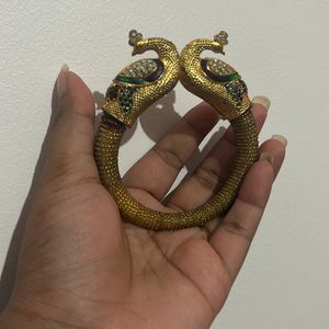 Peacock Gold Press Bracelet