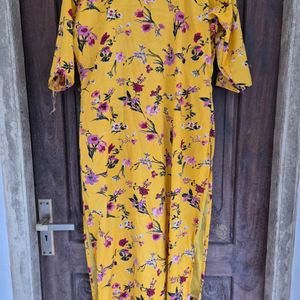 Set Of Tow Floral Straight Kurtas Xxl