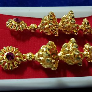 Golden Latkan Earrings.