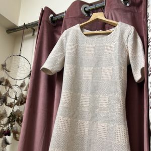 Ginger Dress - Grey And Nude Colour