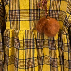 Yellow Check Frock