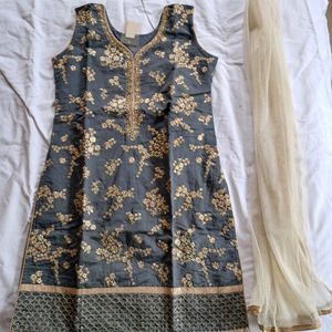 Hand Embroidery Kurti With DUPATTA