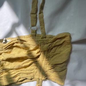 Mustard Crop Top