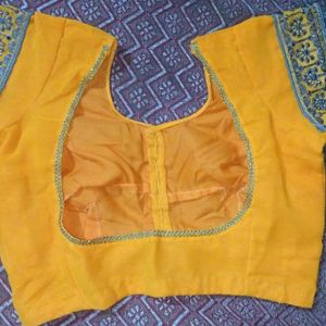 Saree In Turmeric Yellow Colour