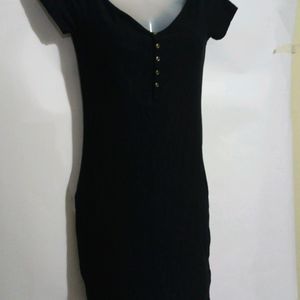 CUTE BLACK CASUAL WEAR DRESS