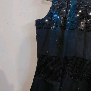 Black Sequin Party Dress