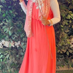 Peach Maxi Dress